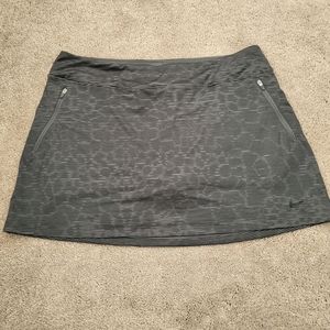 Nike Black and Gray Mini Skirt